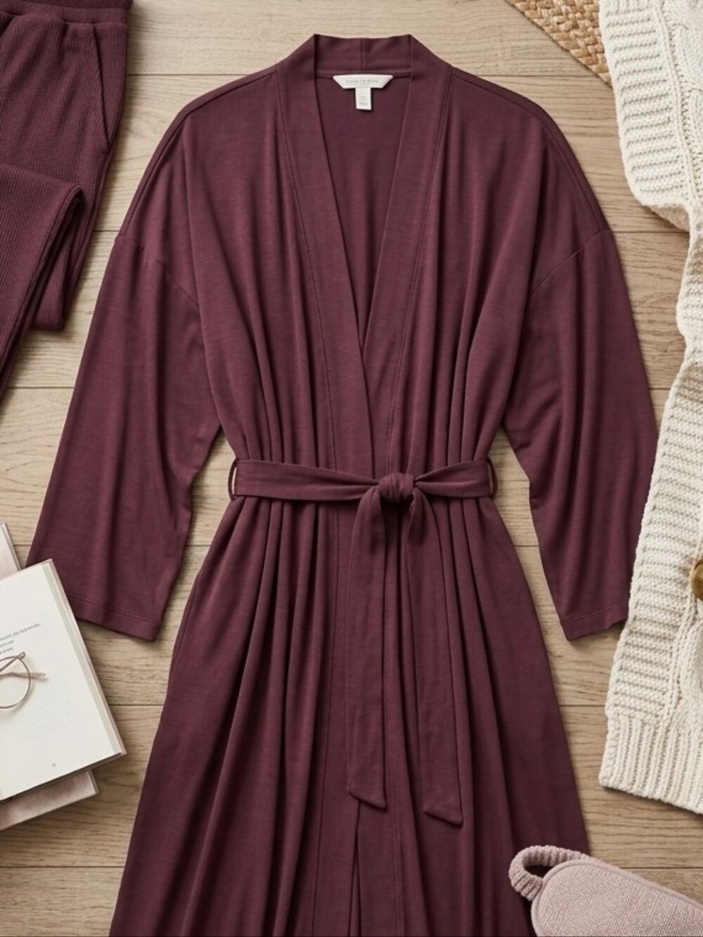 Tranquil & True Robe  - Burgundy